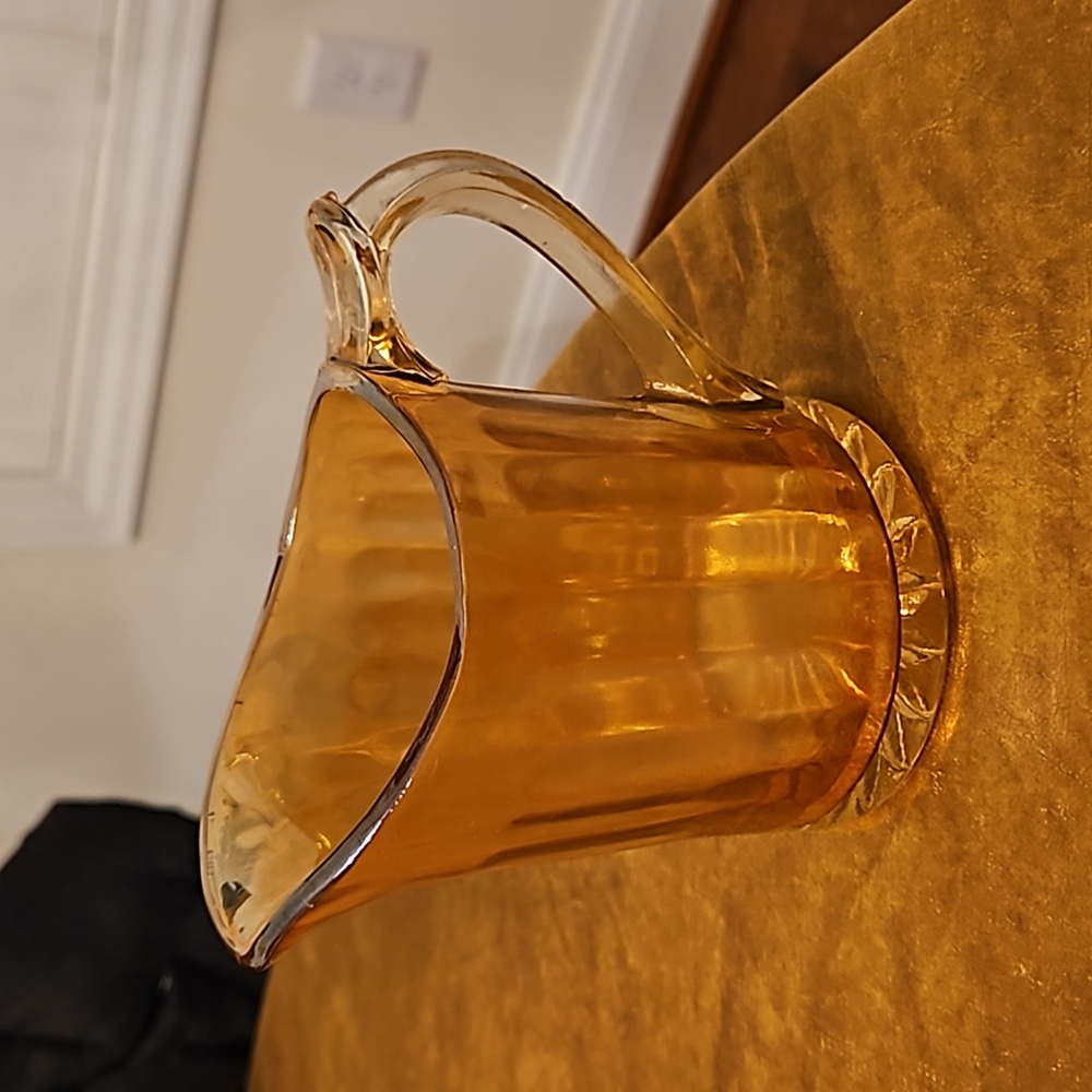 Vintage carnival glass Creamer